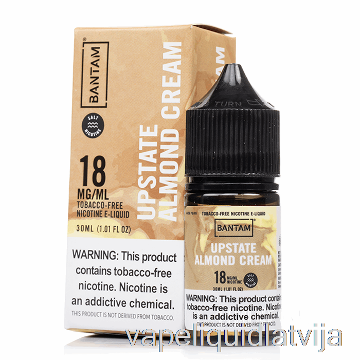 Upstate Mandeļu Krējuma Sāļi - Bantam Vape - 30ml 18mg Vape šķidrums